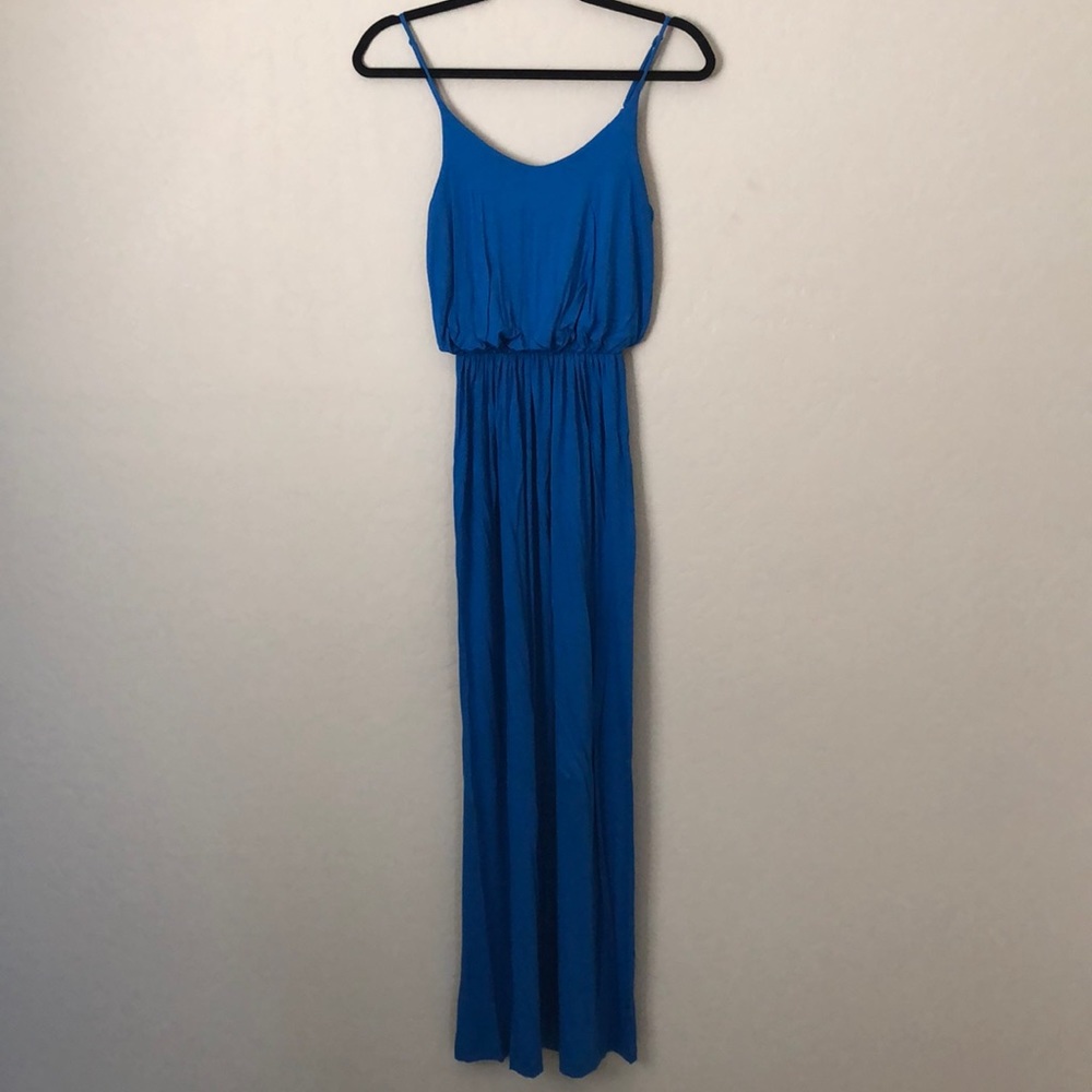 LUSH Blue Maxi Dress Sz Sm